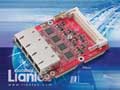 Liantec TBM-1441 Tiny-Bus PCIe Quad Gigabit Ethernet Module