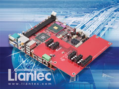 Liantec TBM-HDK-PCIE Tiny-Bus PCIe Hardware Development Module on Mini-ITX EmBoard