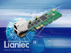 Liantec 1uPCIe-1220 Ultra Low Profile 1U PCIe Dual Intel Gbit Ethernet Add-in Card
