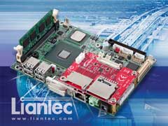 Liantec EMB-3100 : 3.5" Intel Atom eMenlow Multimedia EmBoard with Tiny-Bus Modular Extension Solution