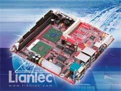 Liantec ITX-6800 Mini-ITX Intel Pentium M EmBoard with Tiny-Bus Modular Expansion Solution