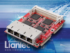 Liantec TBM-1440 Tiny-Bus PCIe Multiple Gbit Ethernet and Mini-PCI Module