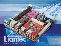 Liantec TBM-1460 Tiny-Bus PCIe eSATA / SATA-II Extension Solution on Mini-ITX EmBoard
