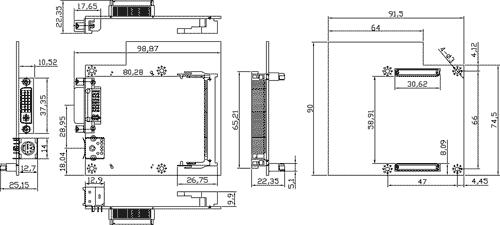 TBM-15DVP Mechanical Drawing